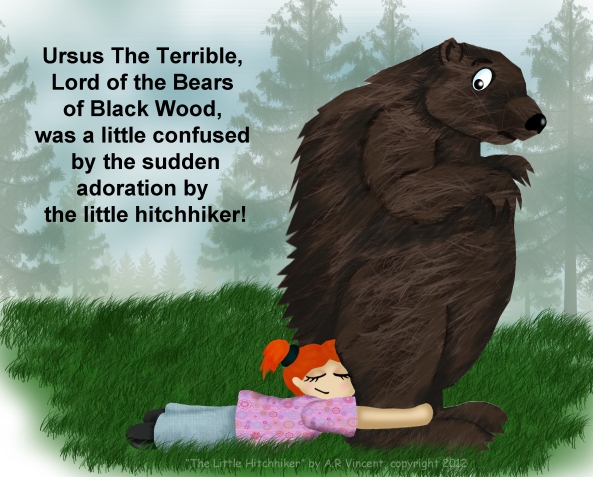 "Ursus The Terrible And The Little Hitchhiker" by A.R Vincent, copyright 2012